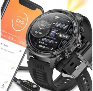 SMARTWATCH MĘSKI BATERIA 710 mAh MENU POLSKIE SPORT ROZMOWY SMART WATCH PL