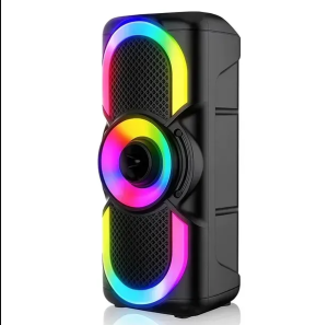 BOOMBOX GŁOŚNIK BEZPRZEWODOWY BLUETOOTH RADIO FM PENDRIVE LED AUX KARTA SD 