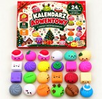 KALENDARZ ADWENTOWY 24 SZTUKI GNIOTKI GNIOTEK SQUISHY 
