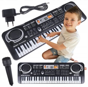 PIANINO ORGANKI KLAWISZE Z MIKROFONEM