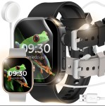 SMARTWATCH ZEGAREK ROZMOWY JĘZYK POLSKI SMS GLUKOZA + OPASKI